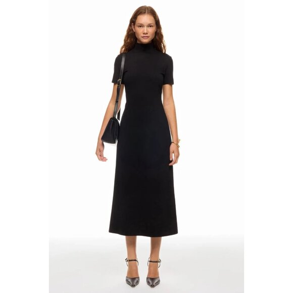 Club Monaco Black Mockneck Maxi Dress – Women’s Size XS, M - Picture 1 of 8